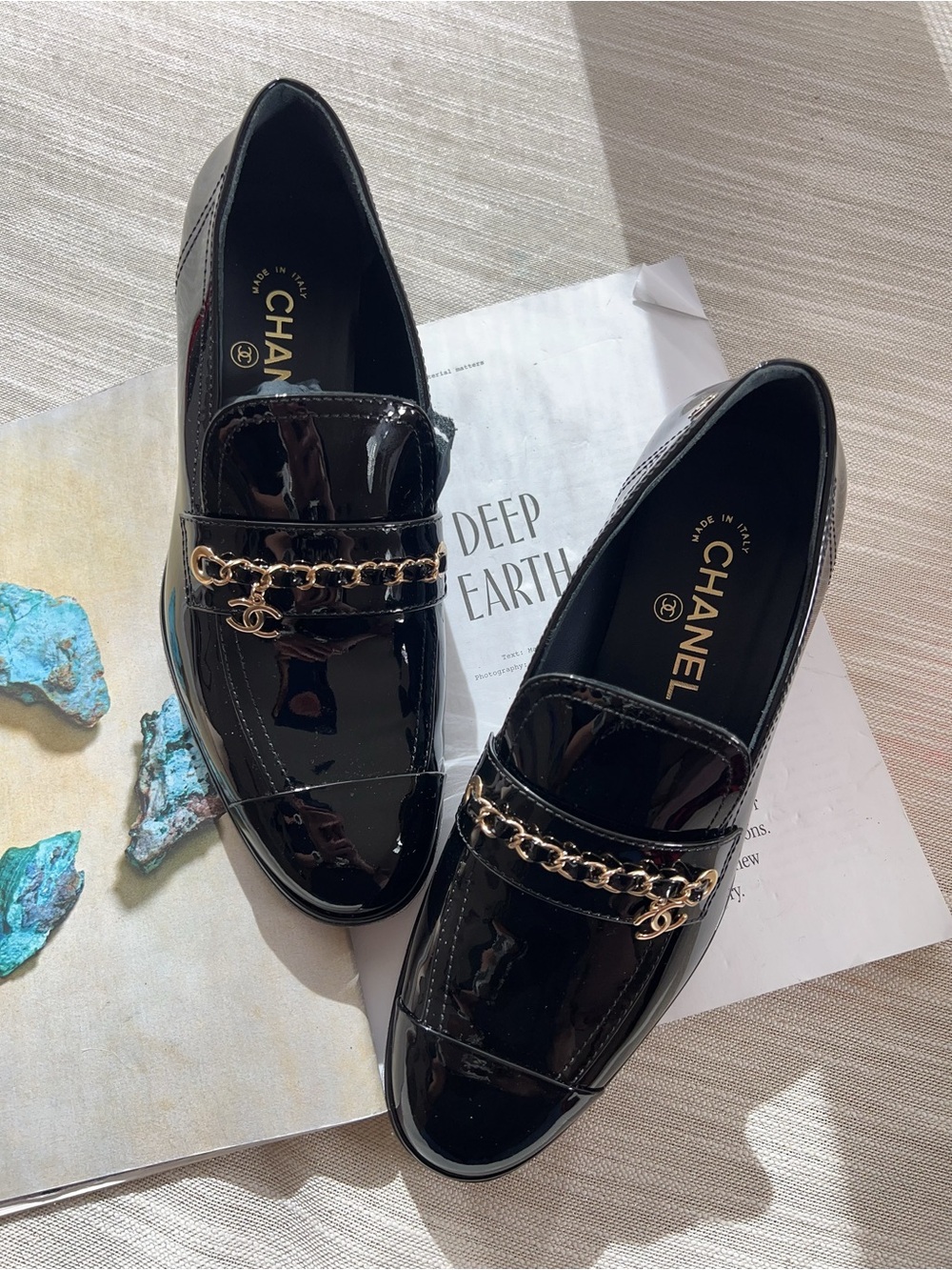 Chanel Patent Leather Flats size39